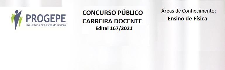 Edital nº 167/2021